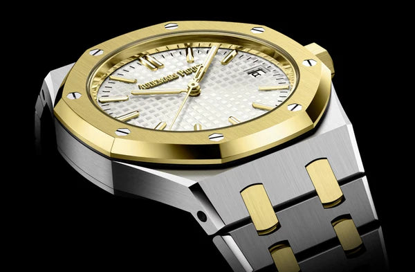 Gold+Silver Audemars Piguet With White Dial