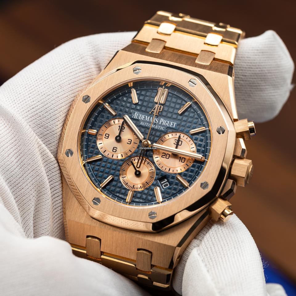 Audemars Silver+Gold Chrono (Blue Dial)