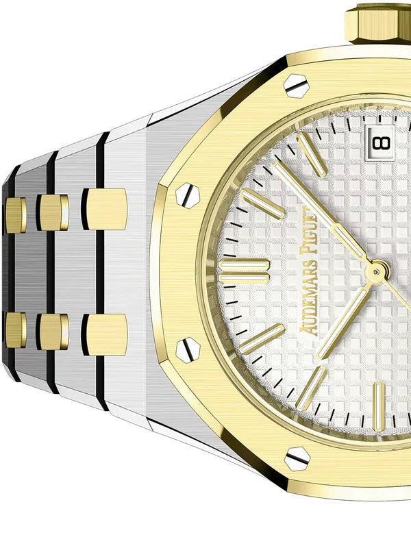 Gold+Silver Audemars Piguet With White Dial