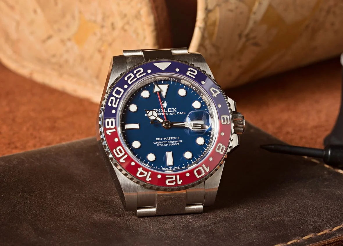 GMT Rolex Master White (Red + Blue)