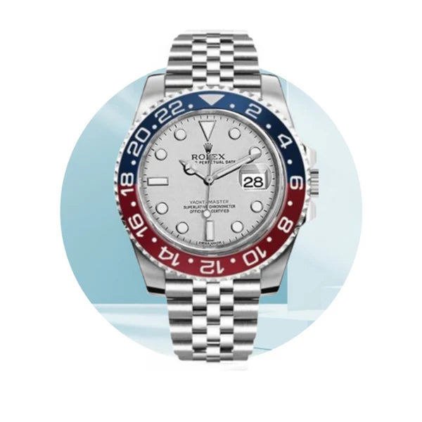 GMT Rolex Master White (Red + Blue)