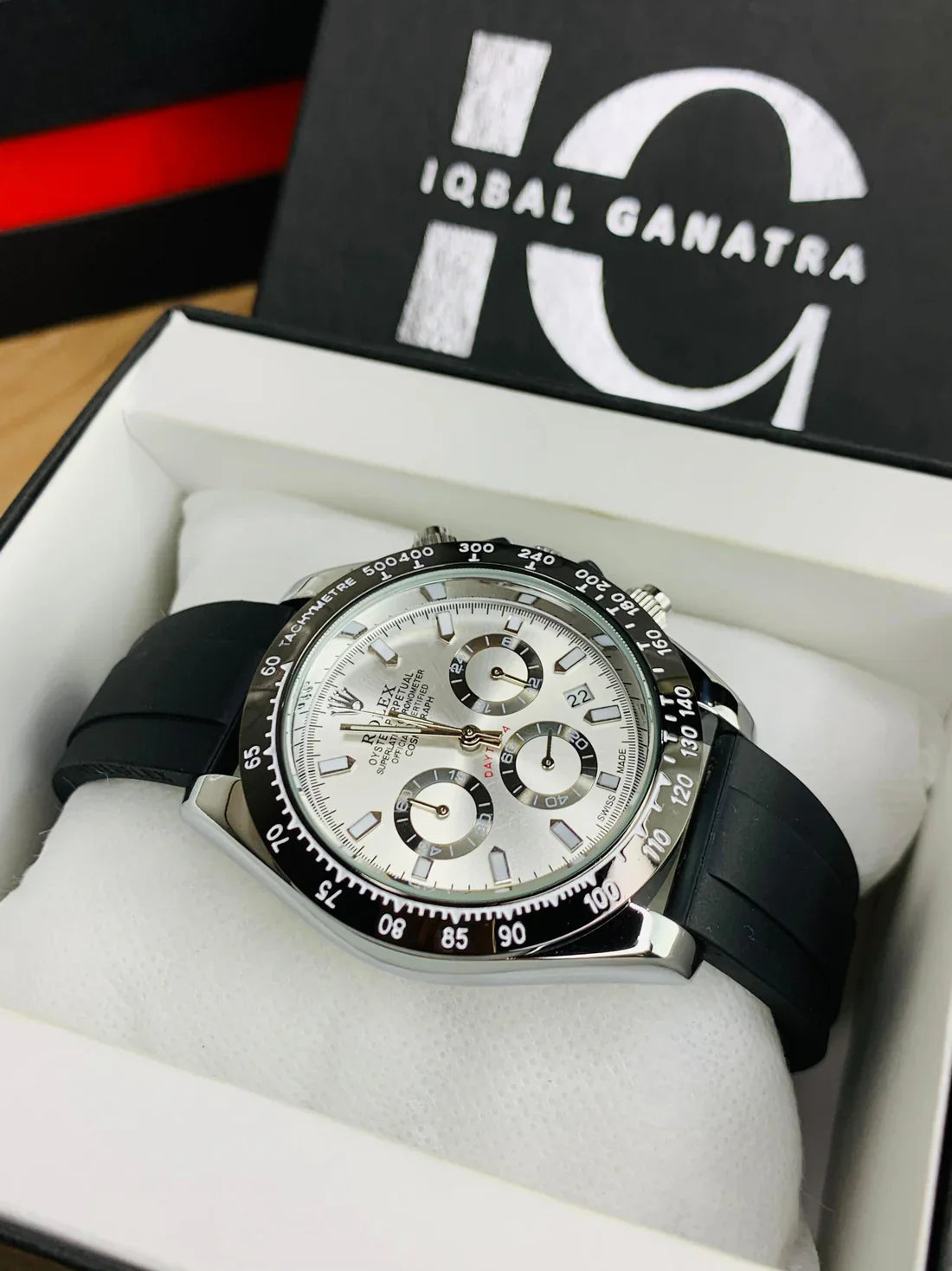 Daytona SilverNova Chronograph ( Rubber Strap )